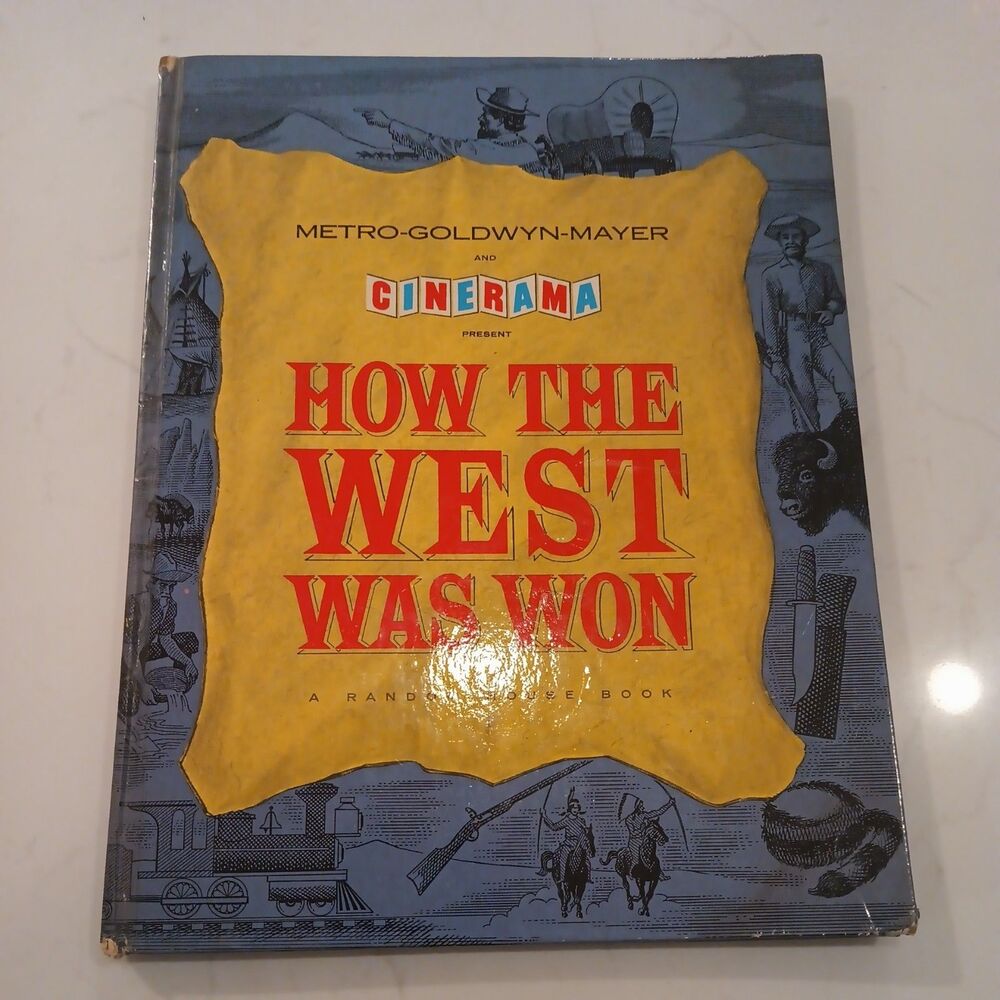 "How the West Was Won" Movie Book 1963 MGM Gregory Peck Henry Fonda Random House